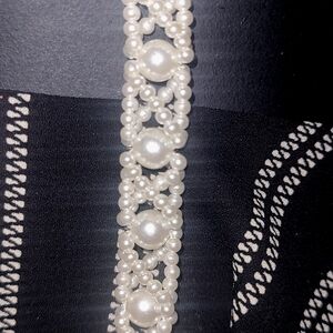 LATTICE WHITE SEEDED AND 6mm BEADED NECKLACE